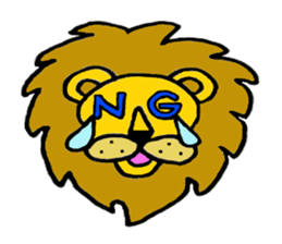 Lion Stamp 2 sticker #7515875