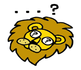 Lion Stamp 2 sticker #7515879