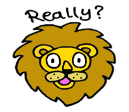 Lion Stamp 2 sticker #7515880