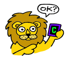 Lion Stamp 2 sticker #7515883