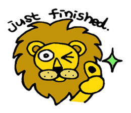 Lion Stamp 2 sticker #7515886