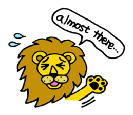 Lion Stamp 2 sticker #7515890