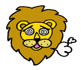 Lion Stamp 2 sticker #7515895