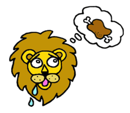 Lion Stamp 2 sticker #7515897