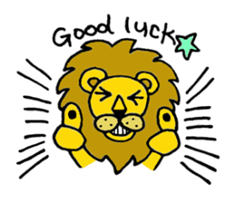 Lion Stamp 2 sticker #7515902