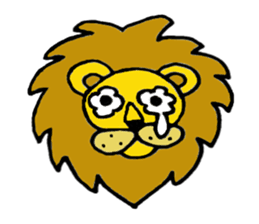 Lion Stamp 2 sticker #7515903
