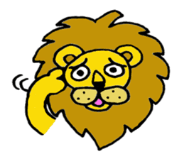 Lion Stamp 2 sticker #7515905