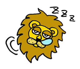 Lion Stamp 2 sticker #7515906