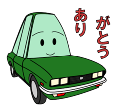 Let's go by nostalgic tall car sticker #7516114