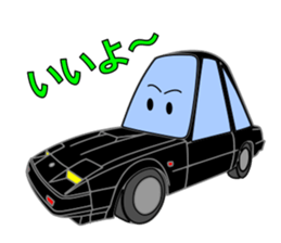 Let's go by nostalgic tall car sticker #7516127