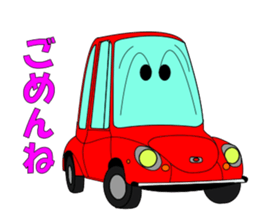 Let's go by nostalgic tall car sticker #7516142