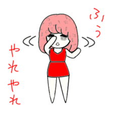 idol otaku-chan 3 -red- sticker #7516757