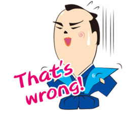 COOL JAPAN SAMURAI Sticker in English sticker #7516910