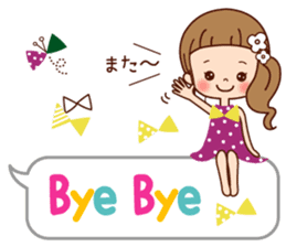 Of the girl is an honorific softly. sticker #7517787