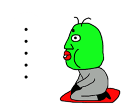 Alien appeared by ogi sticker #7517794