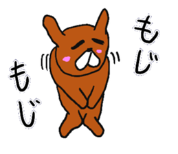 Autumn rabbit. sticker #7517857