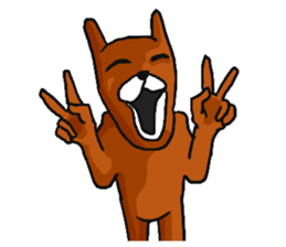 Autumn rabbit. sticker #7517866