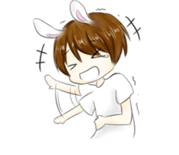 usagi and kame sticker #7517957