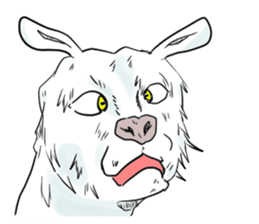 Crazy goat sticker #7518116