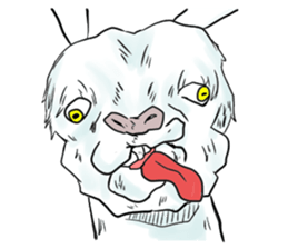 Crazy goat sticker #7518119