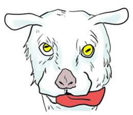 Crazy goat sticker #7518123