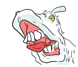 Crazy goat sticker #7518129