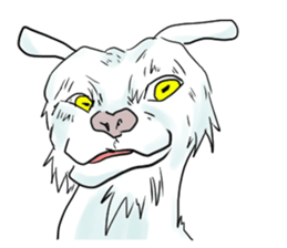 Crazy goat sticker #7518134