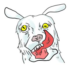 Crazy goat sticker #7518143