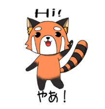 Multilingual-red panda "en" sticker #7519100