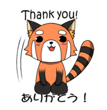 Multilingual-red panda "en" sticker #7519118
