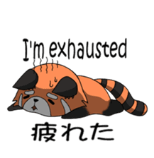 Multilingual-red panda "en" sticker #7519141