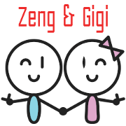 สติ๊กเกอร์ไลน์ Zeng & Gigi No.1