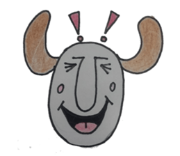 Dog boy sticker #7519424