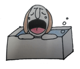 Dog boy sticker #7519427