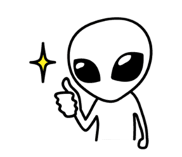 A space alien's feelings sticker #7519831