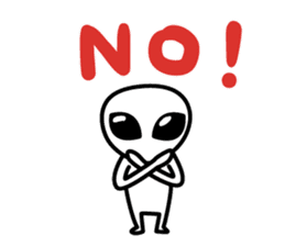 A space alien's feelings sticker #7519841