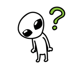 A space alien's feelings sticker #7519843