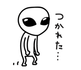 A space alien's feelings sticker #7519846