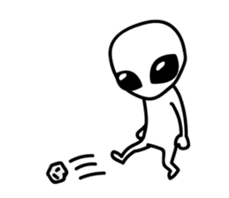 A space alien's feelings sticker #7519855