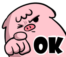 GLAD KING - QQ PIG sticker #7519892