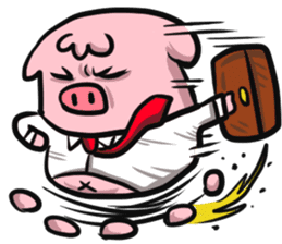 GLAD KING - QQ PIG sticker #7519895