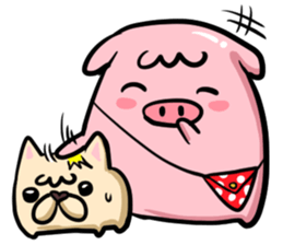 GLAD KING - QQ PIG sticker #7519903