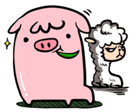 GLAD KING - QQ PIG sticker #7519904