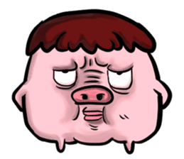 GLAD KING - QQ PIG sticker #7519906