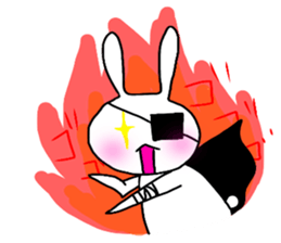 dreamy rabbit. sticker #7520039