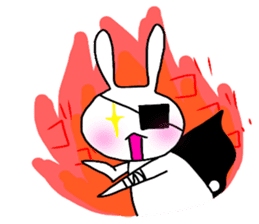 dreamy rabbit. sticker #7520039