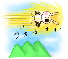 dreamy rabbit. sticker #7520057