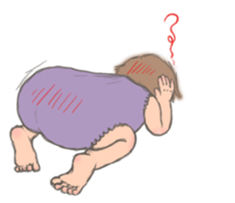 Too short bangs baby sticker #7520620