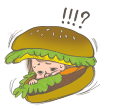 Too short bangs baby sticker #7520624