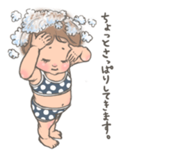 Too short bangs baby sticker #7520625